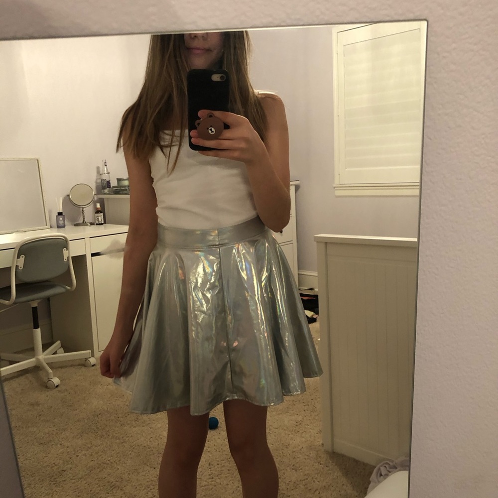 Holographic costume skirt